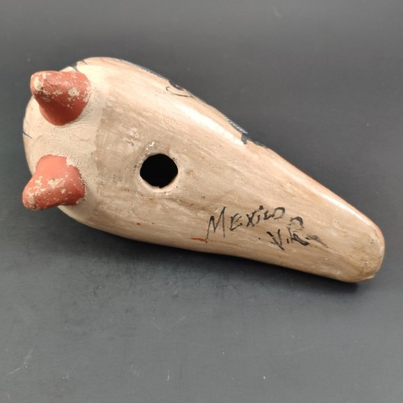 Talavera Hand Painted Bird Mexico VTG Figurine 6.5" - Picture 5 of 8